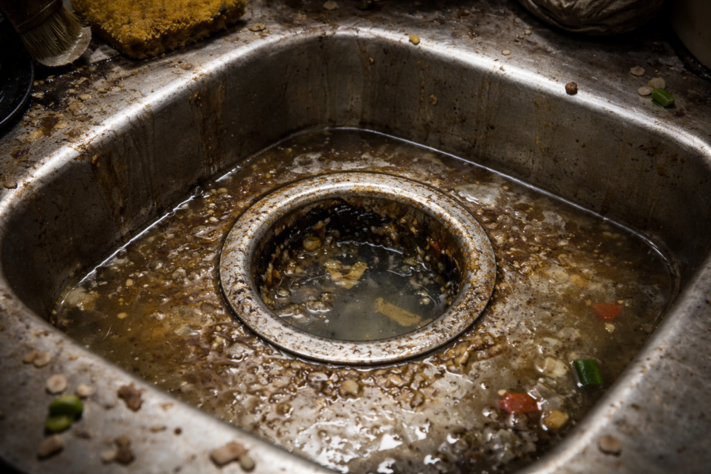 Plumbing in Austin before work result